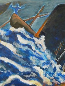 Great Barrington Waldorf High School Moby Dick Inspired Painting